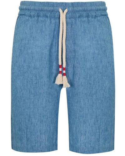 Mc2 Saint Barth Denim Shorts - Blue