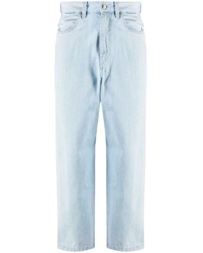 Societe Anonyme Fabbs high-waisted straight-leg jeans - Blau