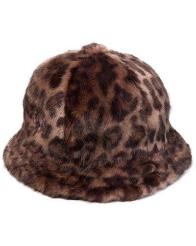 Needles Leopard print bucket hat - Braun