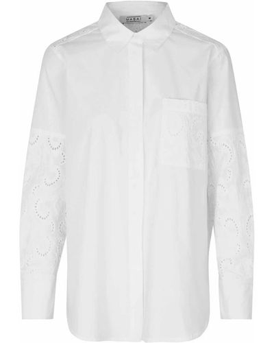 Masai Camisa blanca maidelina con bolsillo - Blanco