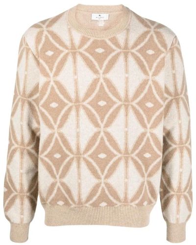 Etro C-neck pullover sweater - Natur