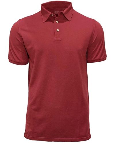 Fedeli Polo Shirts - Red