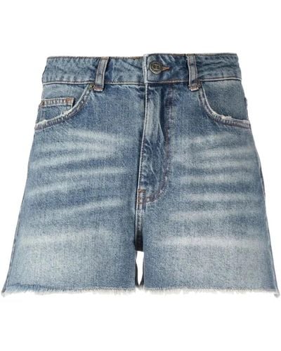 Twin Set Denim Shorts - Blue