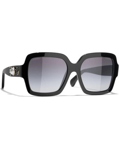 Chanel Ikonoische sonnenbrille - c622/s6 - Schwarz