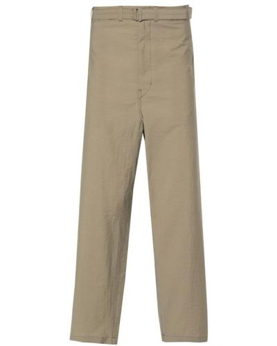 Lemaire Stylische karottenhose in khaki - Natur