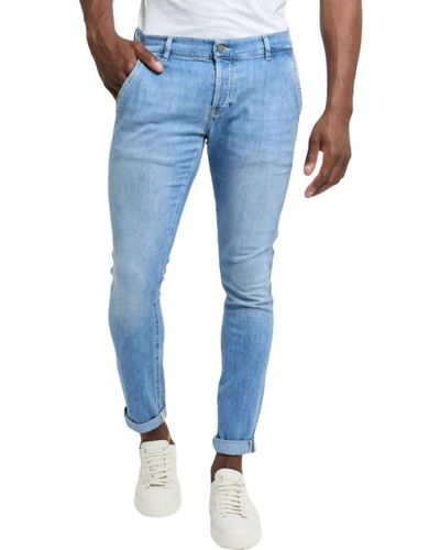 Dondup Blaue skinny fit jeans amerikanischer stil