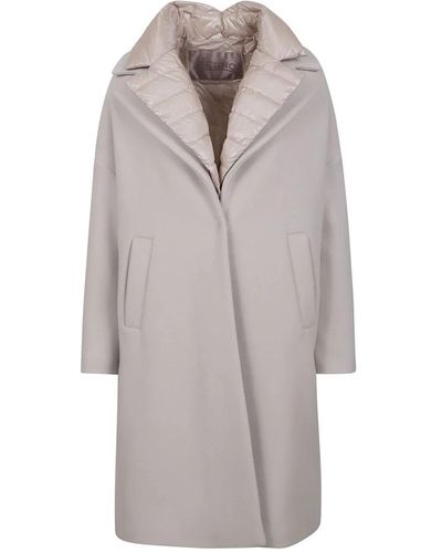 Herno Coats > single-breasted coats - Gris