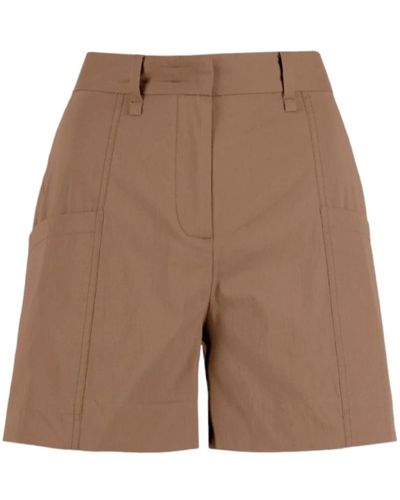 Bomboogie Cotone khaki shorts - Marrone