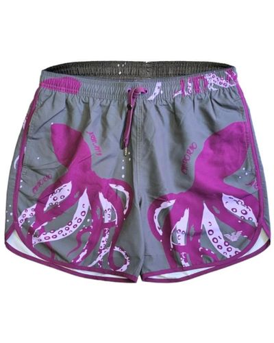 Emporio Armani Short Shorts - Purple