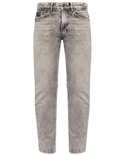 Versace Jeans Couture Jeans a gamba affusolata - Grigio