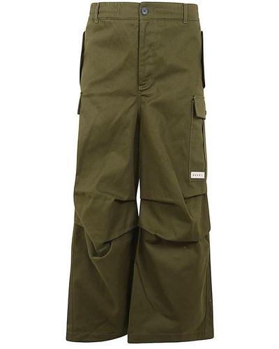 Marni Wide Trousers - Green