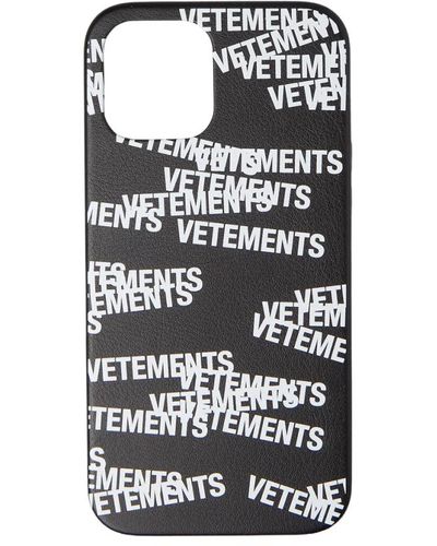 Vetements Logo iphone 12 pro max case - Noir