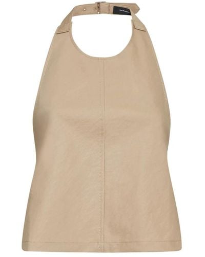 Wardrobe NYC Khaki halter top a-line cut - Natur