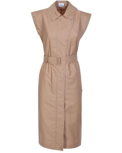 Burberry Midi Dresses - Brown