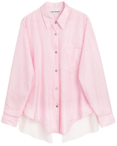 Our Legacy Camisa rosa delantal