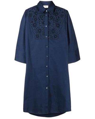 P.A.R.O.S.H. Shirt Dresses - Blue