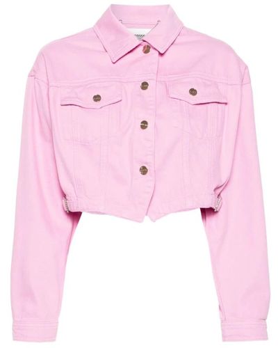 Blugirl Blumarine Flamingo denim coat - Pink