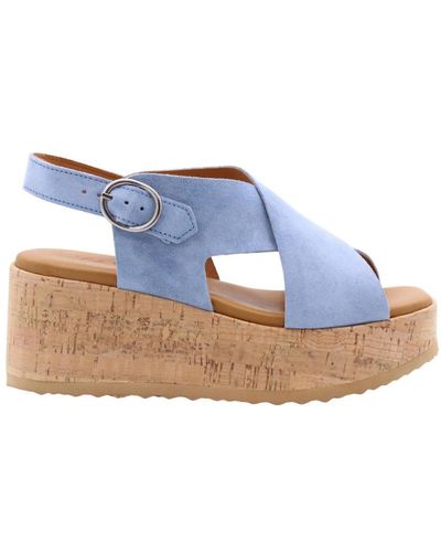 Via Vai Glamour wedges sandal spechtje - Azul