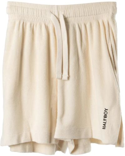 Halfboy Shorts in felpa di lusso - Neutro