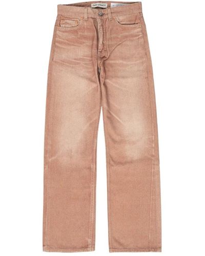 Our Legacy Linear cut jeans, zeitloser stil - Natur