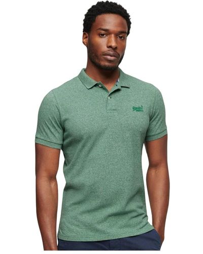 Superdry Polo-shirt mit kurzen ärmeln - Grün