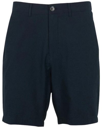 SELECTED Seersucker shorts - Blau