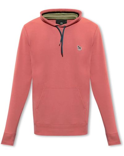 PS by Paul Smith Hoodie mit patch - Pink