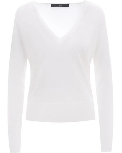 SAPIO V-Neck Knitwear - White