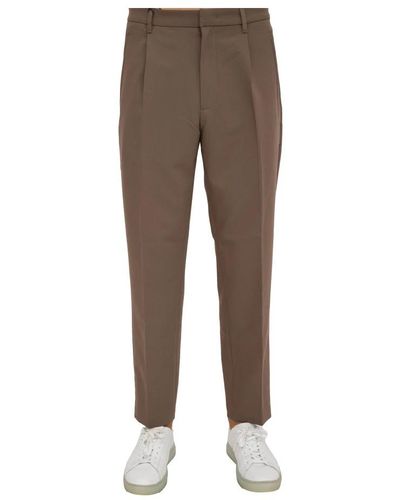 Emporio Armani Suit Trousers - Brown