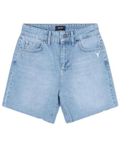 Alix The Label Shorts > denim shorts - Bleu