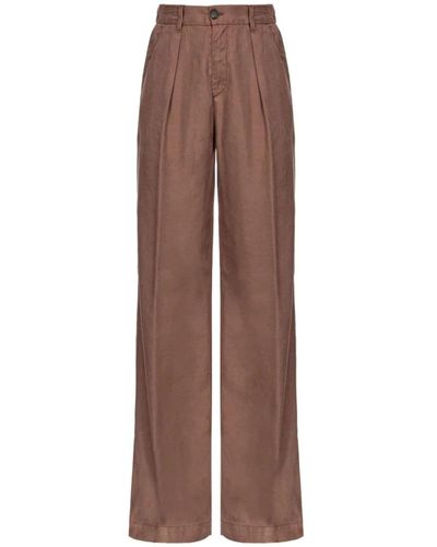 Pinko Wide Trousers - Brown