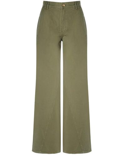 Anine Bing Trousers > wide trousers - Vert