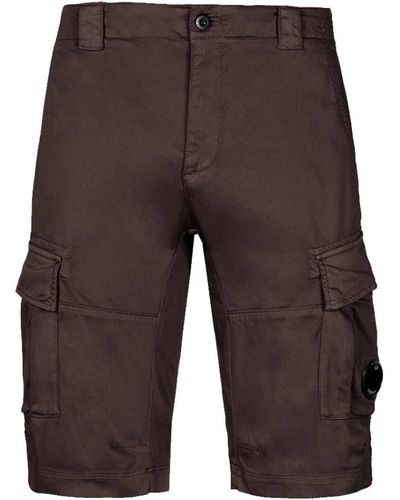 C.P. Company Stretch-sateen-cargo-shorts in bracken - Braun