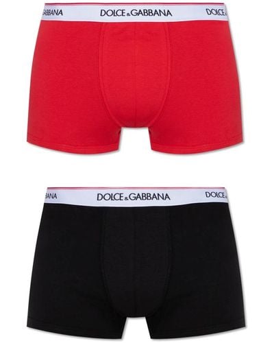 Dolce & Gabbana Boxer 2 pezzi - Rosso