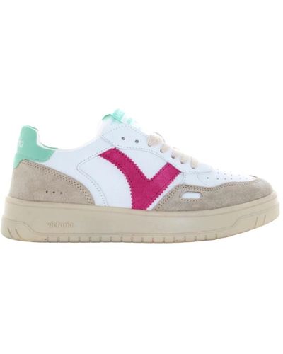 Victoria Sneakers bianche e rosa