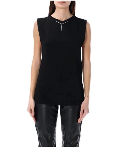 Y. Project Sleeveless Tops - Black