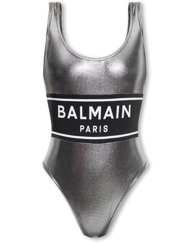 Balmain Swimwear > one-piece - Gris