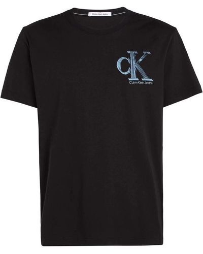 Calvin Klein Monogram tee shirt - Schwarz