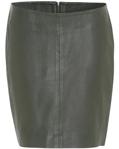 COPENHAGEN Leather Skirts - Green