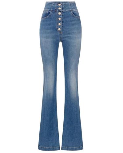 Elisabetta Franchi Flared Jeans - Blue