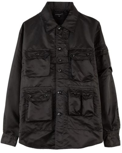 Engineered Garments Explorer Shirt Jacket Flight Satin Nylon M - Black