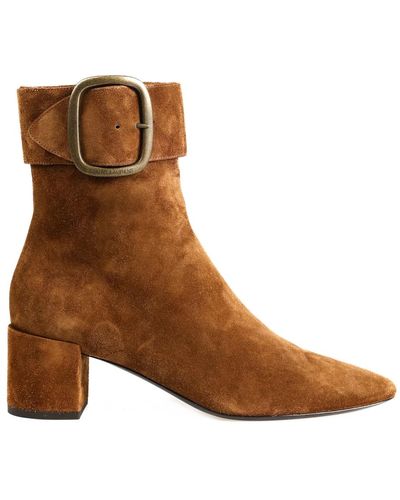 Saint Laurent Shoes > boots > heeled boots - Marron