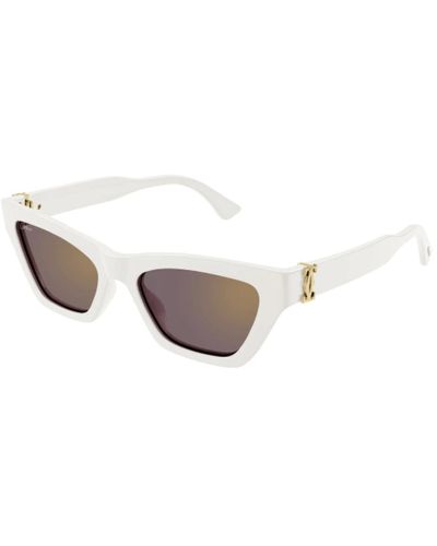 Cartier Weiße sonnenbrille modell ct0437s