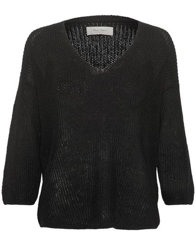 Part Two V-Neck Knitwear - Black