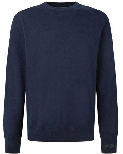 Pepe Jeans Knitwear > round-neck knitwear - Bleu
