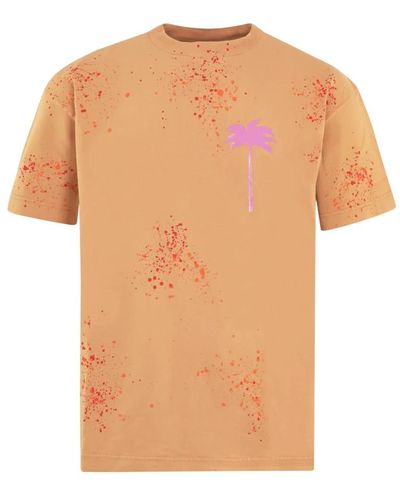 Palm Angels T-Shirts - Orange