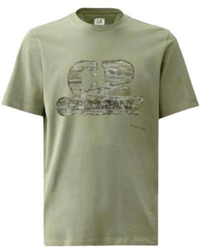 C.P. Company Artisanal logo t-shirt in agave - Grün