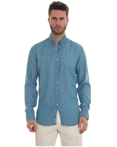 Canali Casual Shirts - Blue