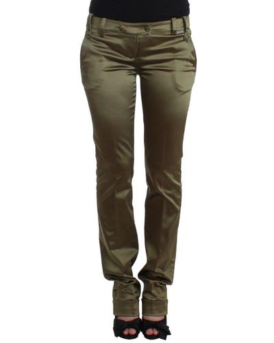 John Galliano Trousers > slim-fit trousers - Vert