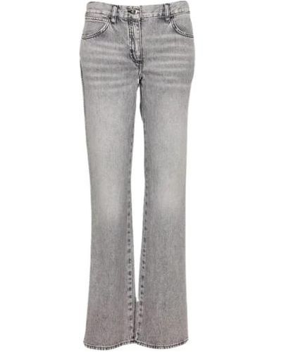 IRO Graue flare jeans mit hoher taille